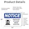 Signmission Protected By Glass Break Detector Sign With Symbol, 24 in W x Rectangle, Vinyl Decal OS-2PACK-NS-D-1824-L-17902 - alternate 4
